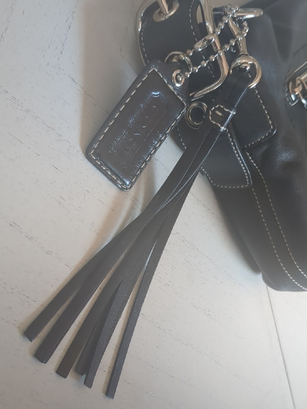 Vintage Coach 1417 Black Genuine Leather East West Legacy Shoulder Bag - Picture 5 of 12